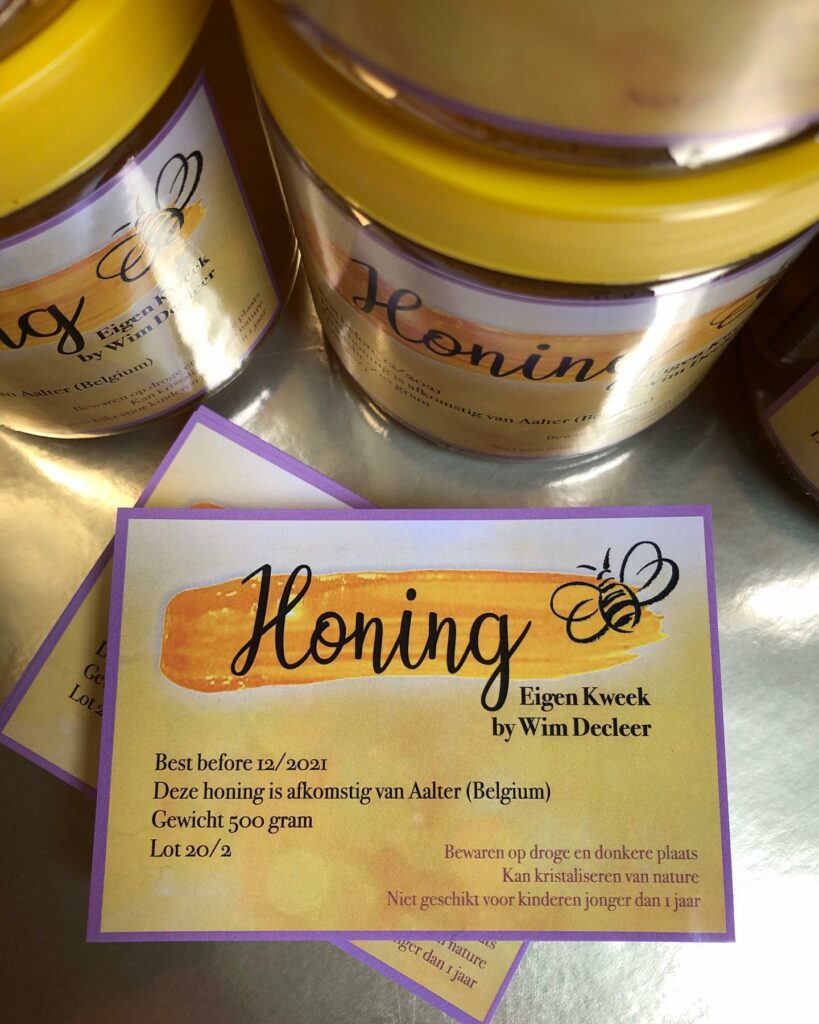 etiketten honing