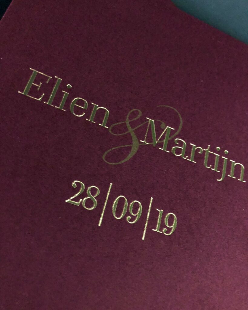 Save the date Elien & Martijn